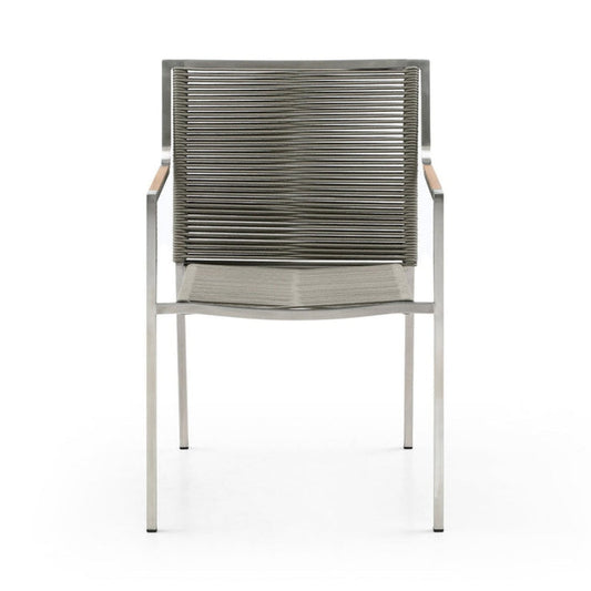 Whiteline Modern Living Rhea Outdoor Dining Armchair - DAC1834-LBRN