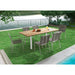 Whiteline Modern Living Rhea Outdoor Dining Table - DT1834-WLT