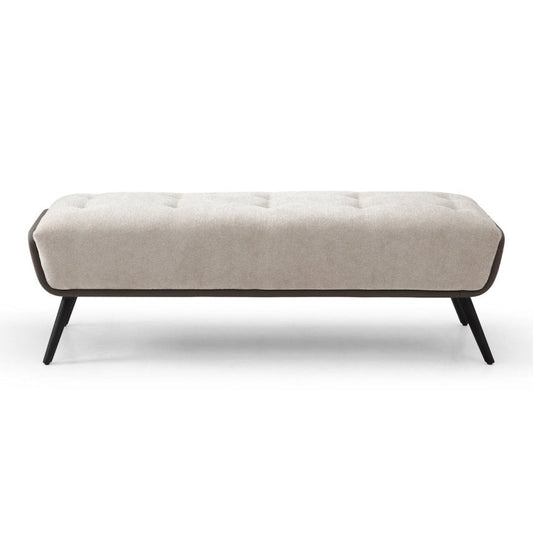 Whiteline Modern Living Teddy Bench in Beige Color - BN1846
