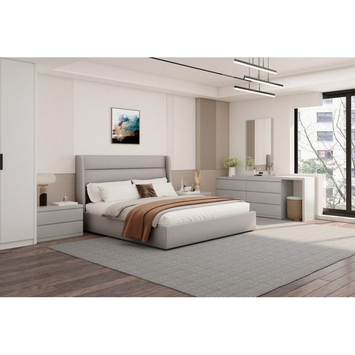 Whiteline Modern Living Tokyo Bed King - BK1926F-LGRY