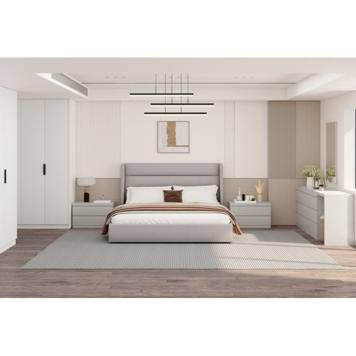 Whiteline Modern Living Tokyo Bed King - BK1926F-LGRY