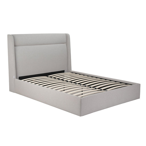 Whiteline Modern Living Tokyo Queen Bed in Light Grey Color - BQ1926F