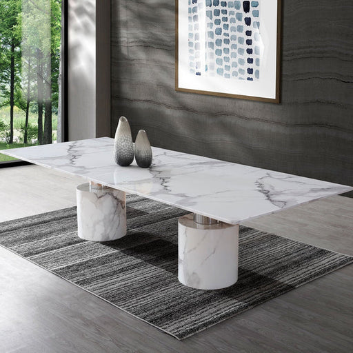 Whiteline Modern Living Geneva Large Dining Table - DT1640XL