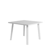 Whiteline Mods -  Rio Outdoor Dining Table – Square DT1593S - DT1593S-WHT