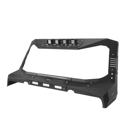 Hooke Road Windshield Frame Cover Visor Roof Sun Visor Cowl Body Armor(07-18 Jeep Wrangler JK) - HE.2060