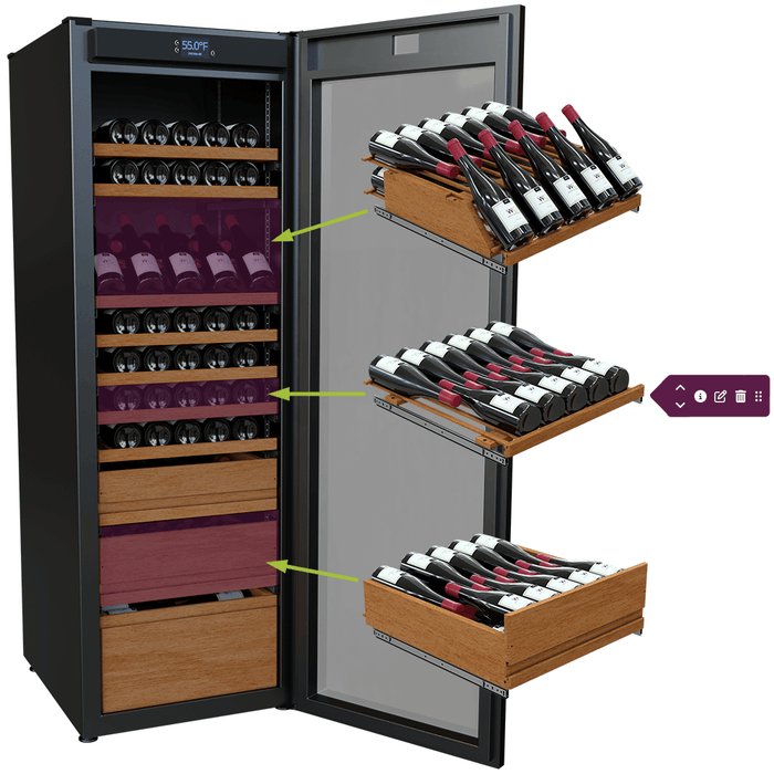 Wine Guardian Luxury Enoteca Style Multi Zone Wine Coolers - 99H0412-04