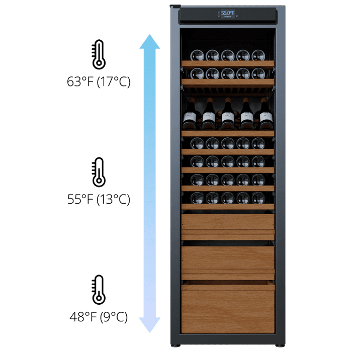 Wine Guardian Luxury Enoteca Style Multi Zone Wine Coolers - 99H0412-04