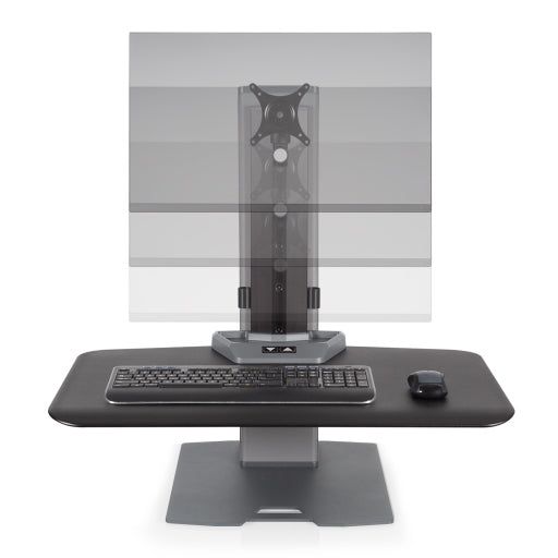 Innovative Winston-E Workstation Electric Single Monitor Standing Desk Converter - IOP224