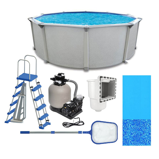 Aquarian Fuzion 21' x 52" Above Ground Swimming Pool w/Pump, Ladder & Equipment - 182594