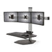 Innovative Winston Workstation Triple Monitor Adjustable Standing Desk Converter - 18119