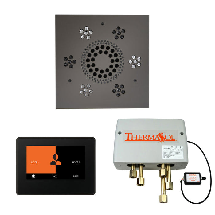 Smart Shower Kit | Waterproof 10" Device | The "Wellness Shower Package" by ThermaSol w/ ThermaTouch - WSP10S-AB