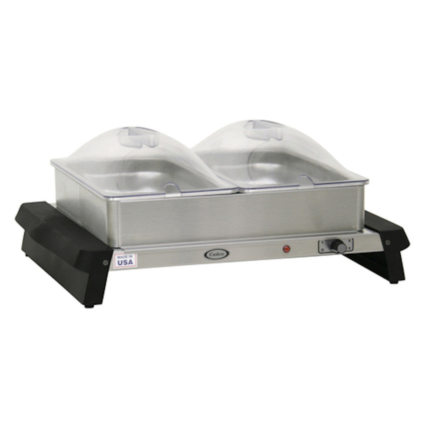 Cadco WTBS-23P Countertop 18-1/4" Double Buffet Warmer - CDWTBS23P