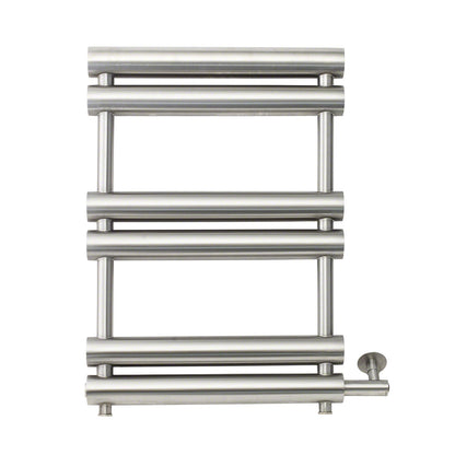 Mr. Steam WX27 6-Bar Wall Mounted Electric Towel Warmer with Digital Timer in Stainless Steel Brushed - WX27TSSB