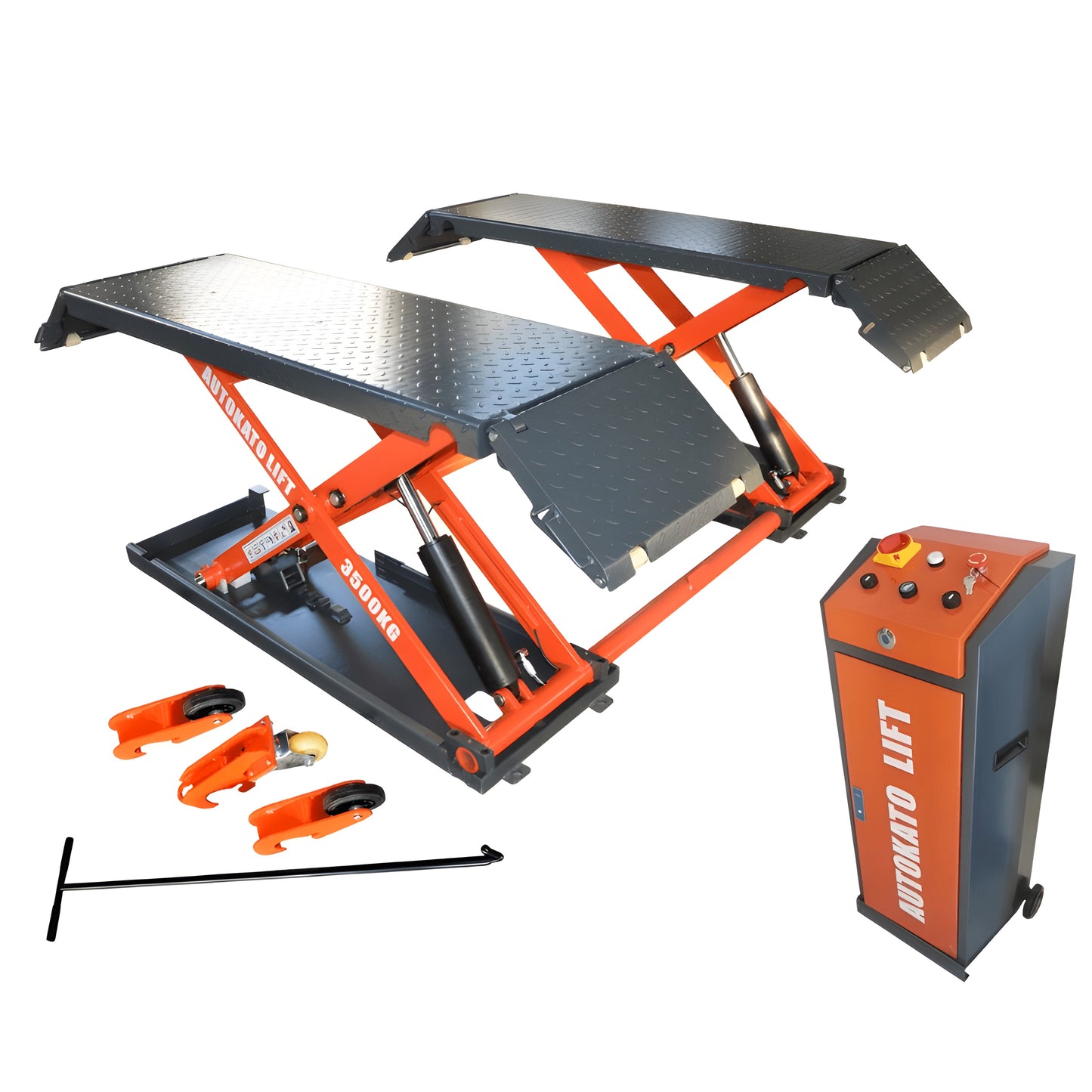 Katool KT-X85 8000lb Mid Rise Scissor Lift - Electric Lock - X85-110
