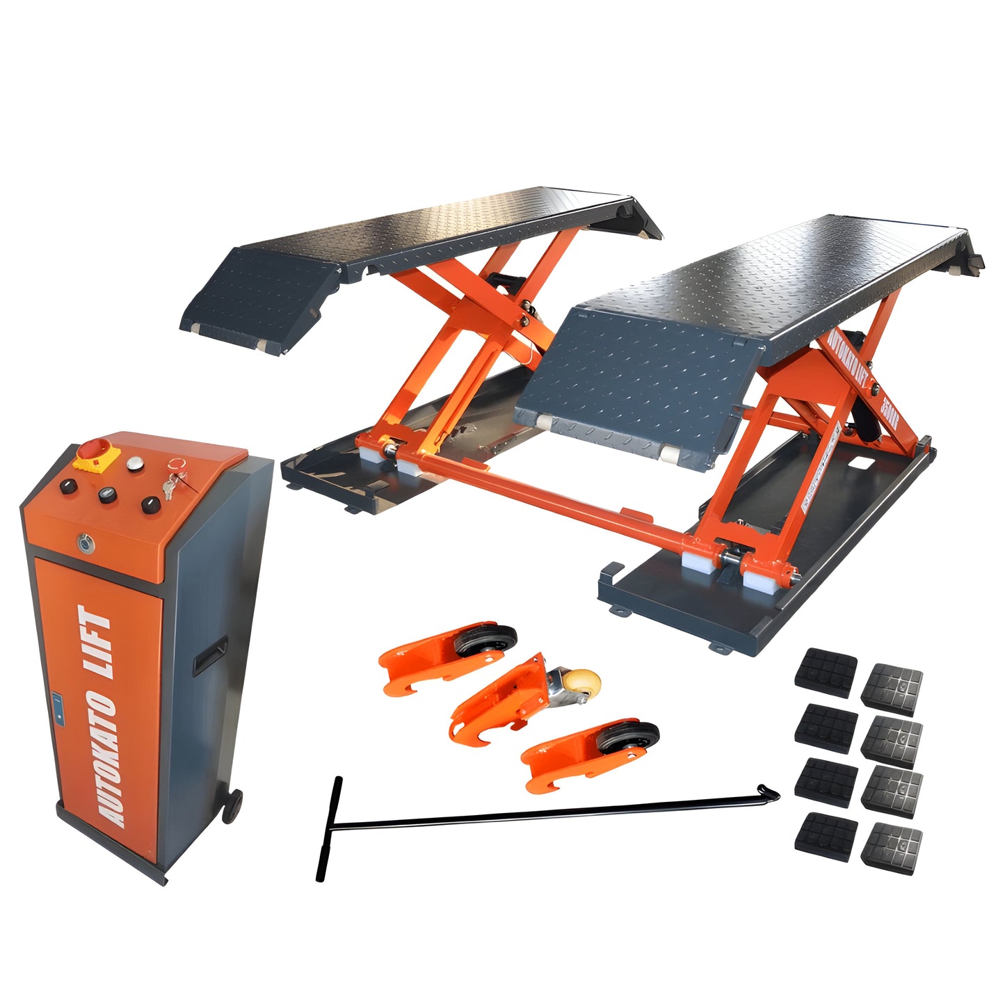 Katool KT-X85 8000lb Mid Rise Scissor Lift - Electric Lock - X85-110