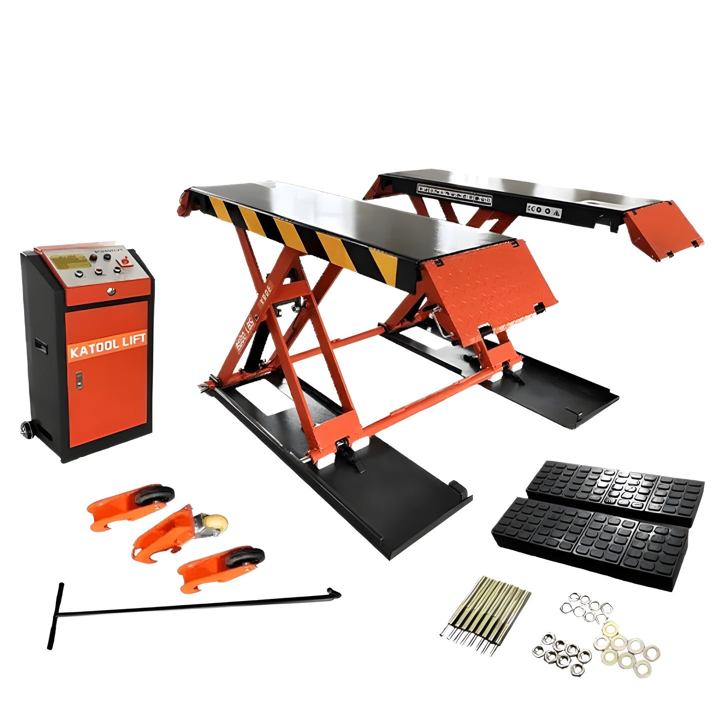 Katool KT-X90E 8,000 lb Mid Rise Scissor Lift - Electric Lock - KT-X90E-110