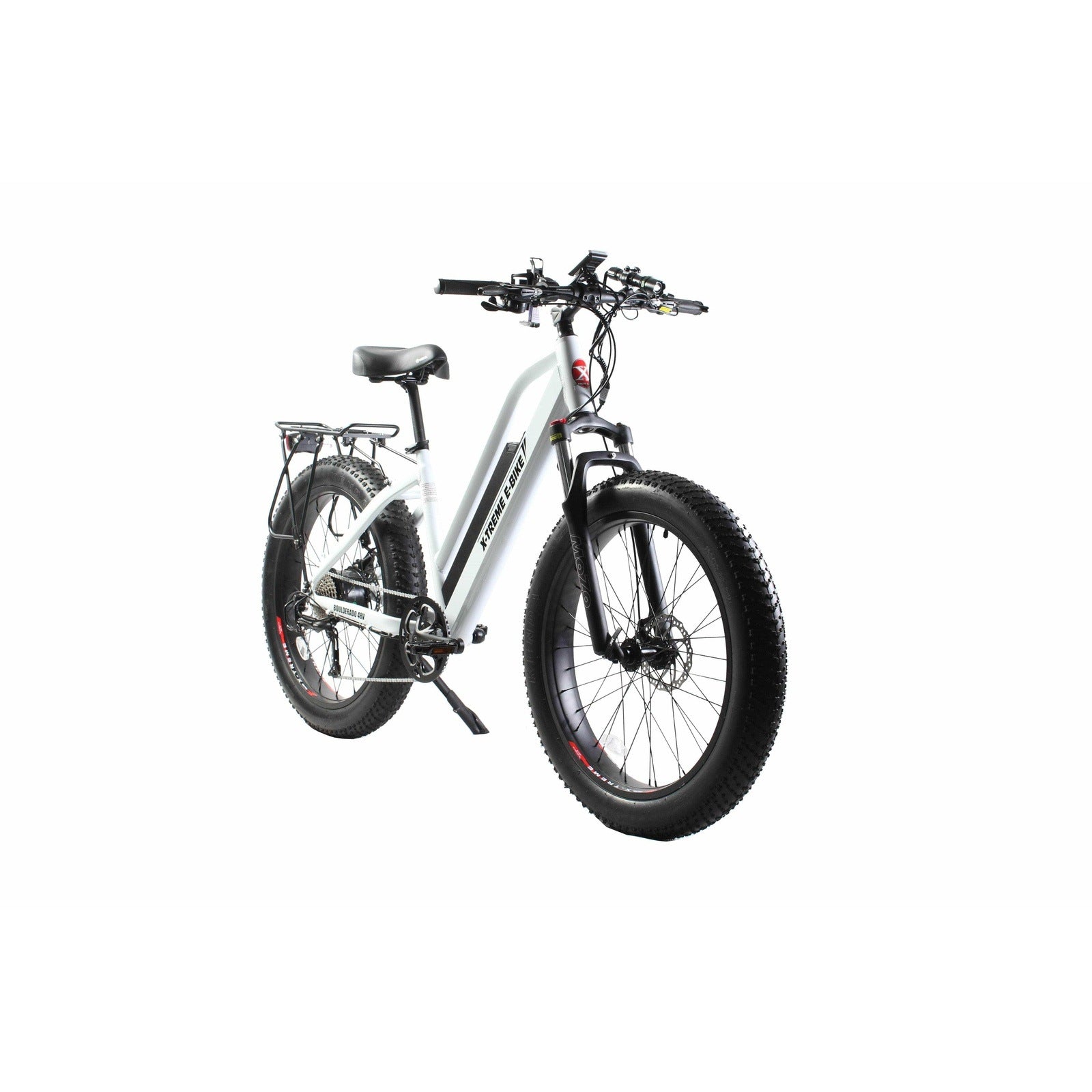 X-Treme Boulderado 48 Volt 10.4 Amp or 17 Amp Fat Tire Step-Through Electric Mountain Bicycle