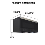 Vinotemp 31" Over-the-Range Microwave Oven, in Stainless Steel - BR-MW-OH16-S