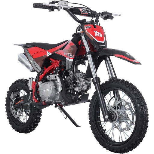 X-PRO X26 125cc Dirt Bike with 4-Speed Manual Transmission, Kick Start, Big 14"/12" Tires! Zongshen Brand Engine - DB-K002-Black