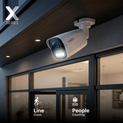 Lorex Connect X Series 4K 32-Channel Wired NVR System with X3 Bullet Security Cameras - 8TB (Cables not included)