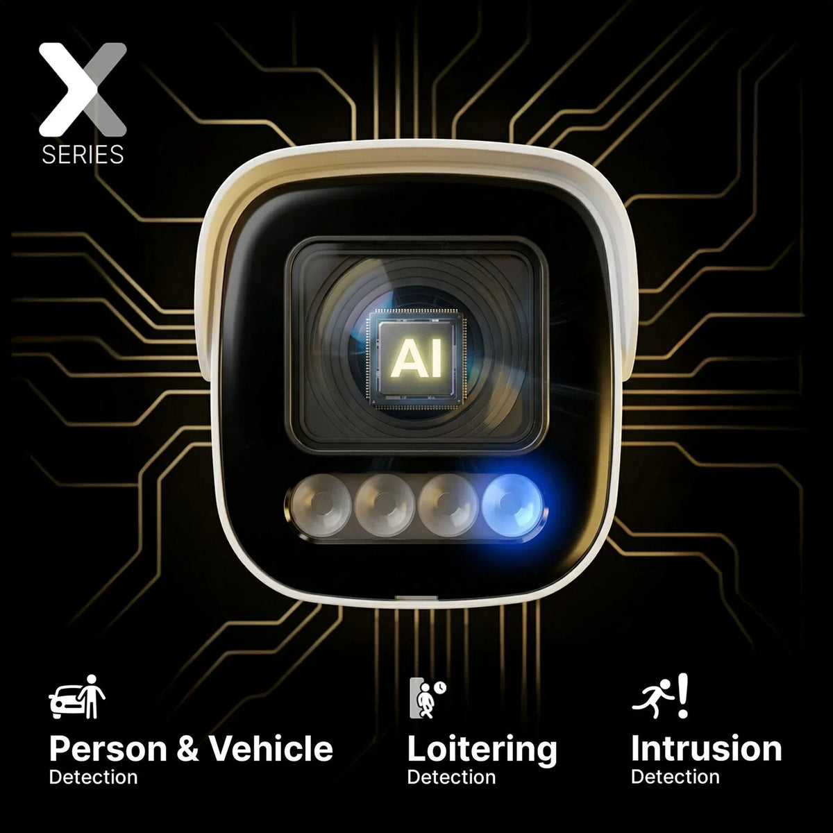 Lorex Connect X Series 4K 8-Channel Wired NVR System with X5 Bullet Security Cameras - 2TB (Cables not included)