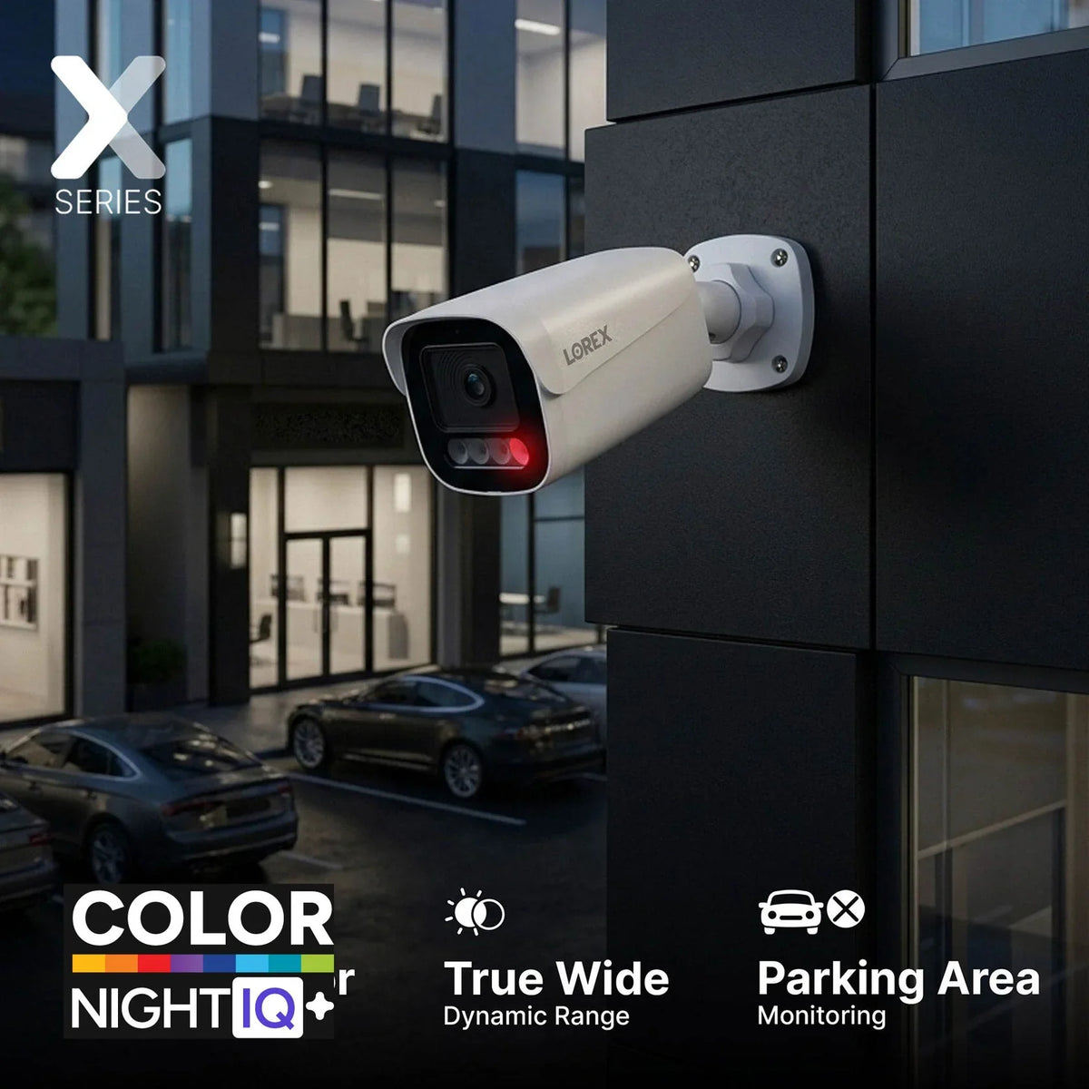 Lorex Connect X Series 4K 8-Channel Wired NVR System with X5 Bullet Security Cameras - 2TB (Cables not included)