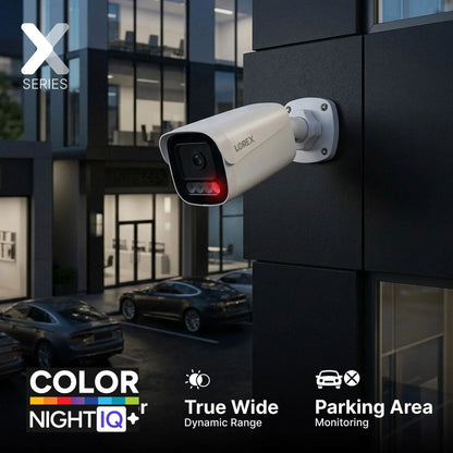Lorex Connect X Series 4K 8-Channel Wired NVR System with X5 Bullet Security Cameras - 2TB (Cables not included)