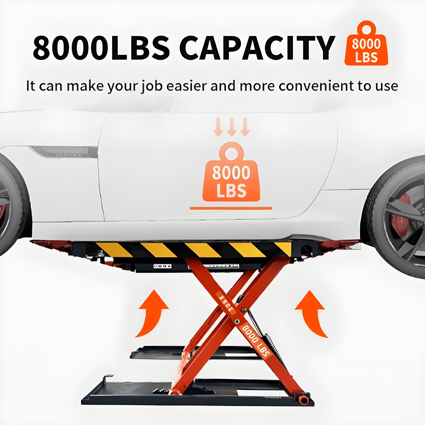 Katool KT-X90E 8,000 lb Mid Rise Scissor Lift - Electric Lock - KT-X90E-110