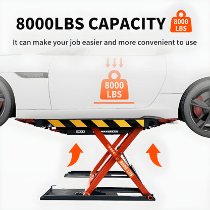 Katool KT-X90E 8,000 lb Mid Rise Scissor Lift - Electric Lock - KT-X90E-110