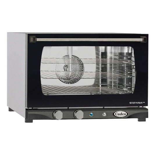 Cadco XAF-113 Electric Countertop Convection Oven with Manual Time, Temperature, and Humidity Controls - CDXAF113