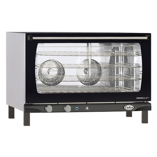 Cadco XAF-193 Electric Countertop Convection Oven - Accommodates 4 Full-Size Sheet Pans - CDXAF193