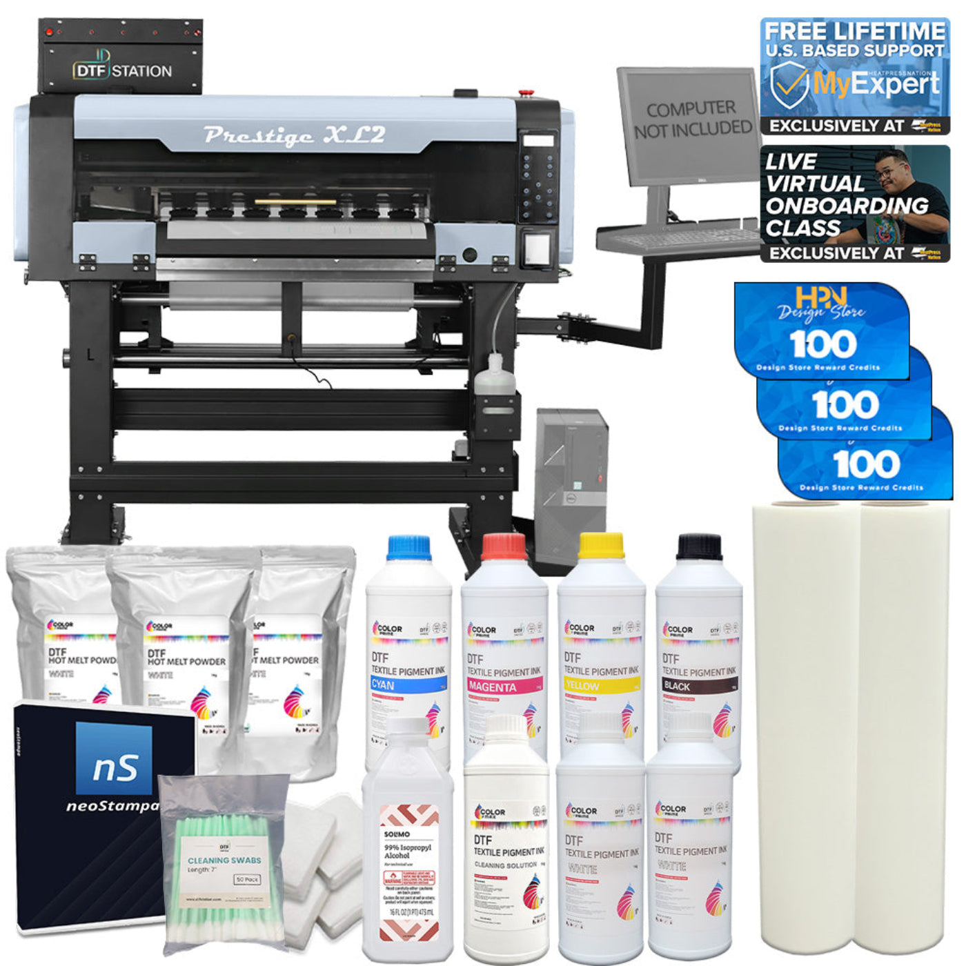 DTF Station Prestige XL2 24" Printer with Supply Bundle - BNDL-PRESTIGE-XL2-S