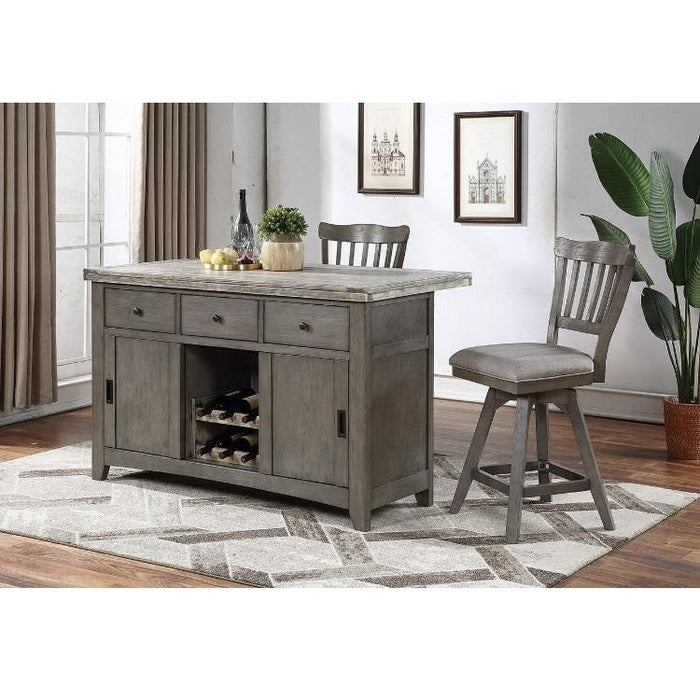 ECI Furniture Pine Crest Deluxe Kitchen Island