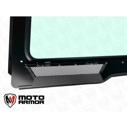 Moto Armor Yamaha Wolverine RMAX Front Glass Windshield - MA-RMAX-WS-GLS-BLK-C-Y