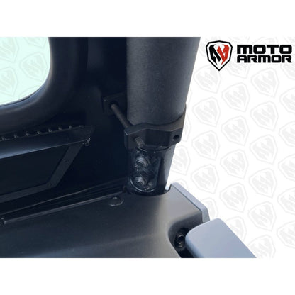 Moto Armor Yamaha Wolverine RMAX Front Glass Windshield - MA-RMAX-WS-GLS-BLK-C-Y