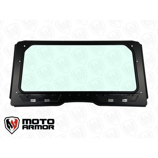 Moto Armor Yamaha Wolverine RMAX Front Glass Windshield - MA-RMAX-WS-GLS-BLK-C-Y