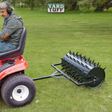 Yard Tuff Steel Spike Lawn Aerator Roller with 36-Inch Width, Black - 100711