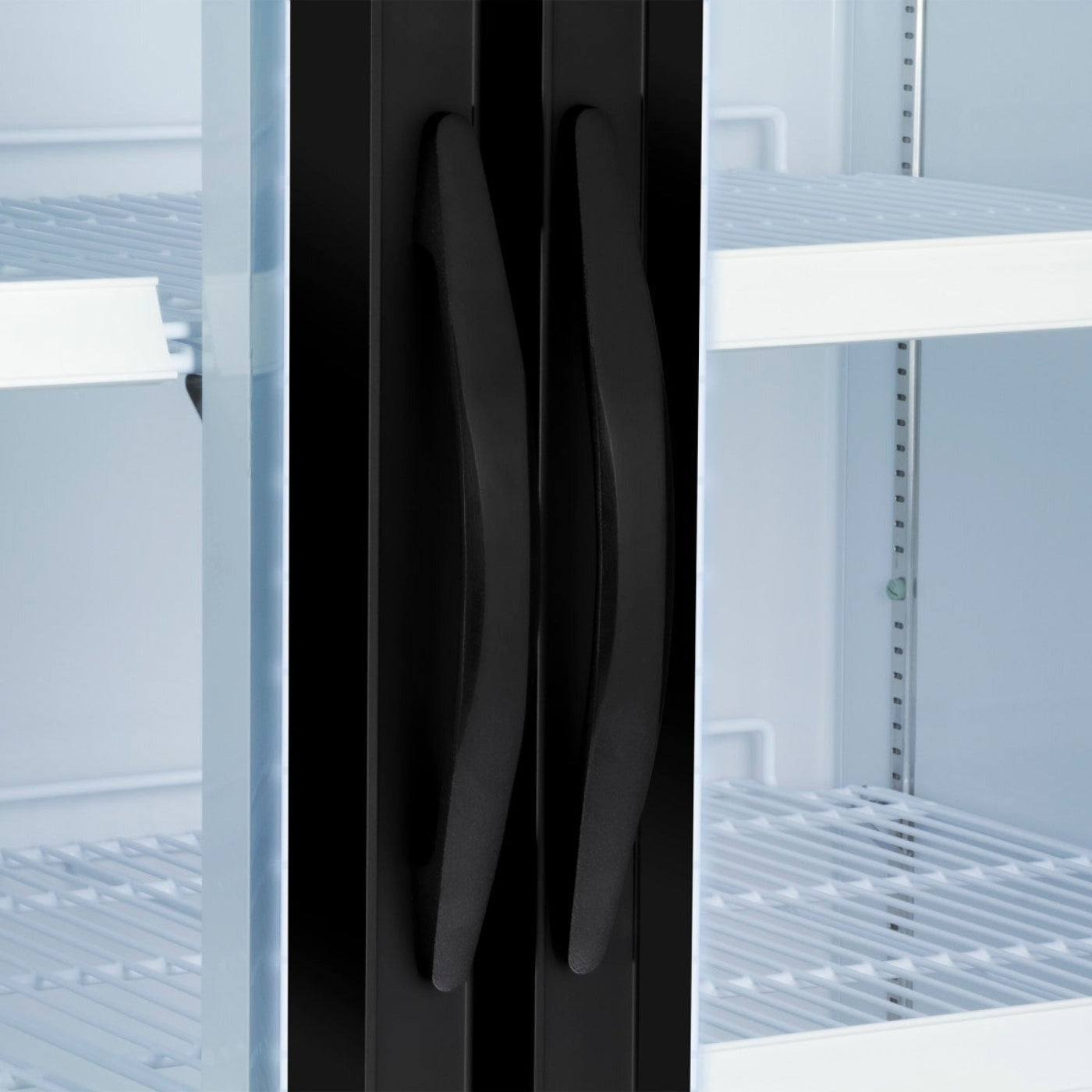 Maxx Cold V-Series Double Glass Door Merchandiser Freezer, in Black - MVMF48B
