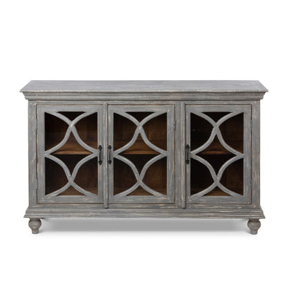 Park Hill Collection Chantal Sideboard - Elegant Country French Design with Distressed Wood Finish & Ample Storage Space - EFC26152
