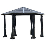 Outsunny 13 x 13 Hardtop Hexagonal Gazebo Canopy - 84C-256