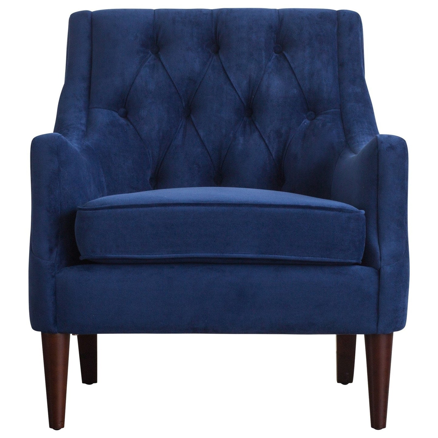 New Pacific Direct Marlene Velvet Fabric Tufted Accent Chair 1900121-347