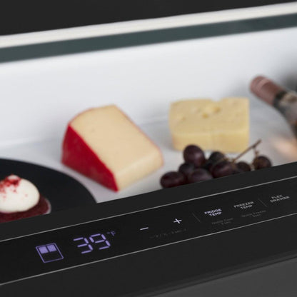 ZLINE 36 inch French Door Refrigerator with Water Dispenser, Ice Maker in Fingerprint Resistant Black Stainless Steel,  - RFM-W-36-BS