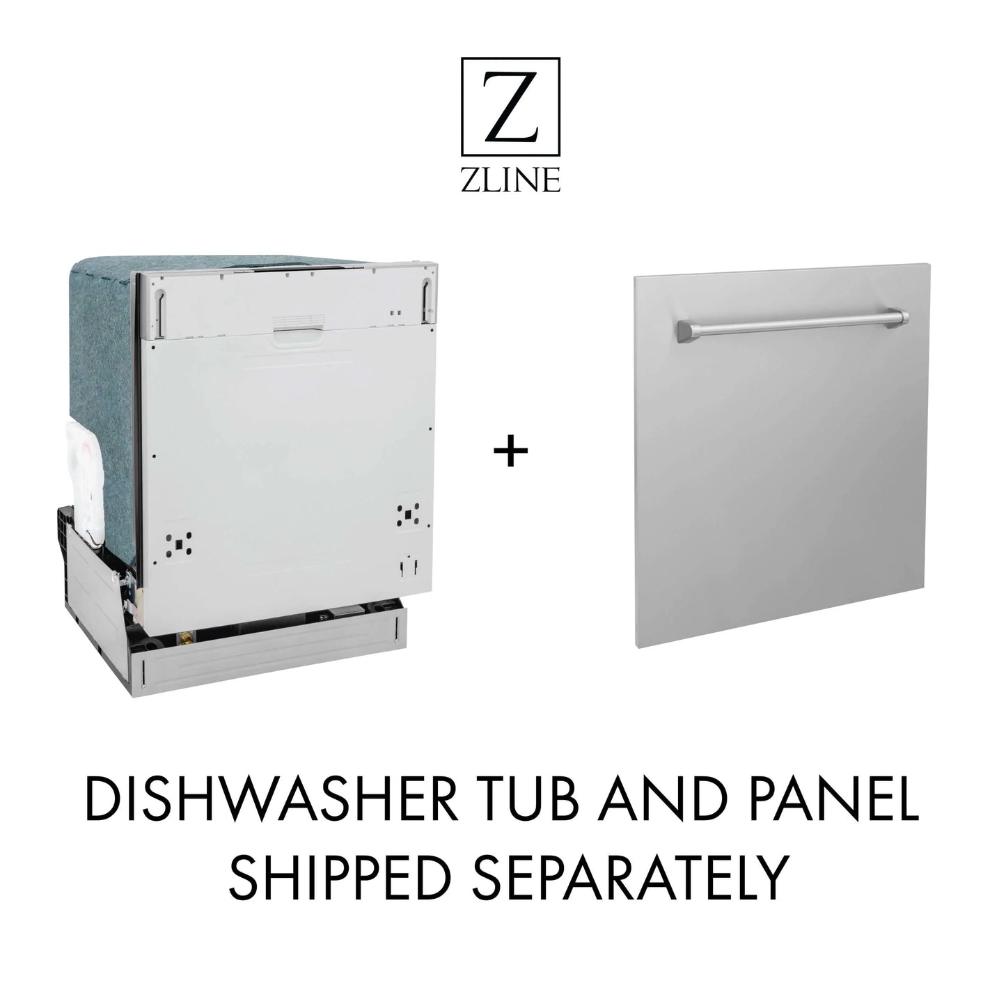ZLINE 24-Inch Dishwasher in Oil-Rubbed Bronze with Modern Handle (DW-ORB-24)