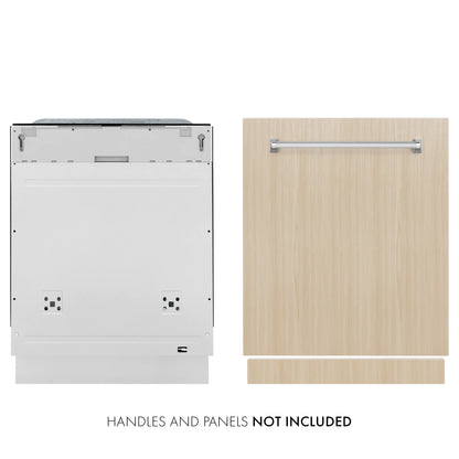 ZLINE 24-Inch Monument Series 3rd Rack Top Touch Control Dishwasher in Custom Panel Ready with Stainless Steel Tub, 45dBa (DWMT-24)