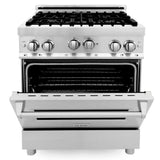 ZLINE 30 Inch. Professional Gas Range in Stainless Steel, RG30