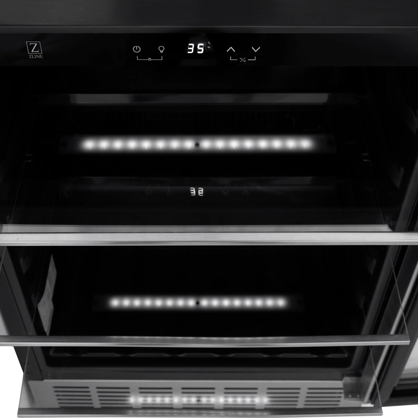 ZLINE 24" Monument 154 Can Beverage Fridge in Stainless Steel,  - RBV-US-24