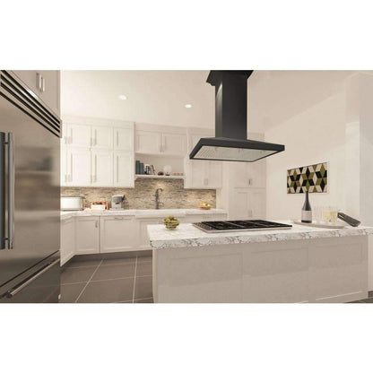 ZLINE 30-Inch Designer Wooden Island Range Hood with Crown Molding (KBiCC-30)