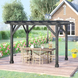 Outsunny Outdoor 12' x 10' Pergola Gazebo - 84C-284V01