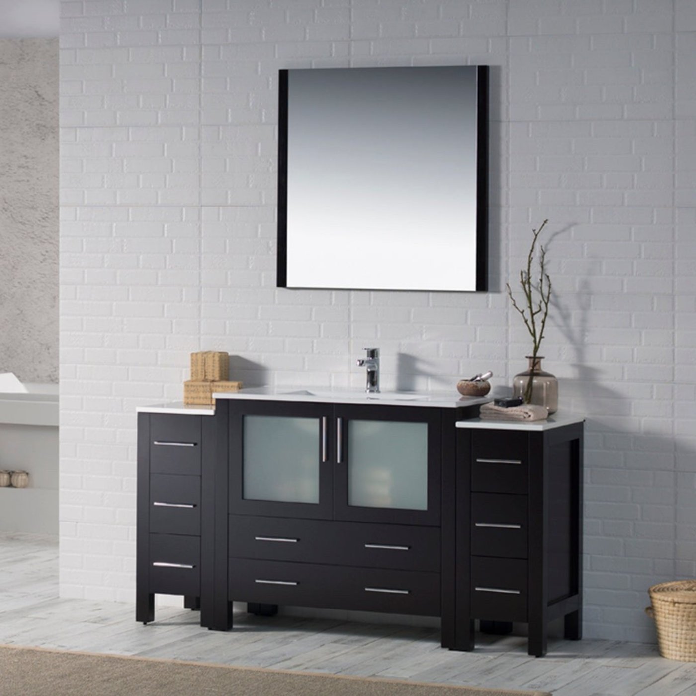 Blossom Sydney 60 Inch Bathroom Vanity with Side Cabinet - V8001 60S 01 - Backyard Provider