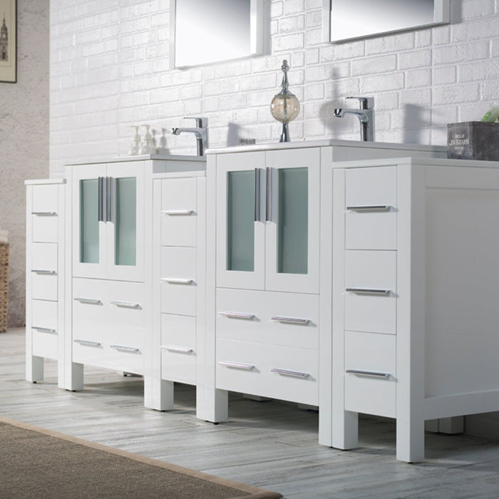 Blossom Sydney 84 Inch Bathroom Vanity with Side Cabinet - V8001 84S 01 - Backyard Provider